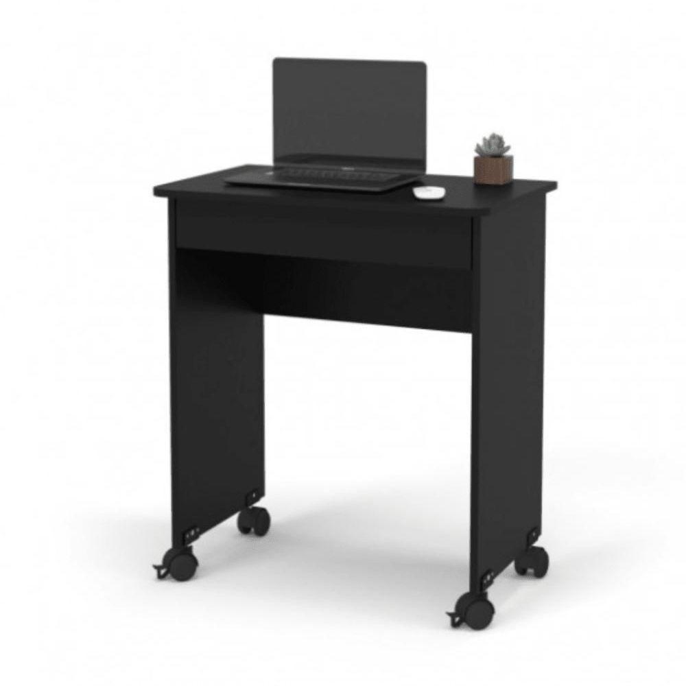 Mesa Escrivaninha Compacto Not 0,70 Para Quarto E Office Com Gaveta Preto - 2