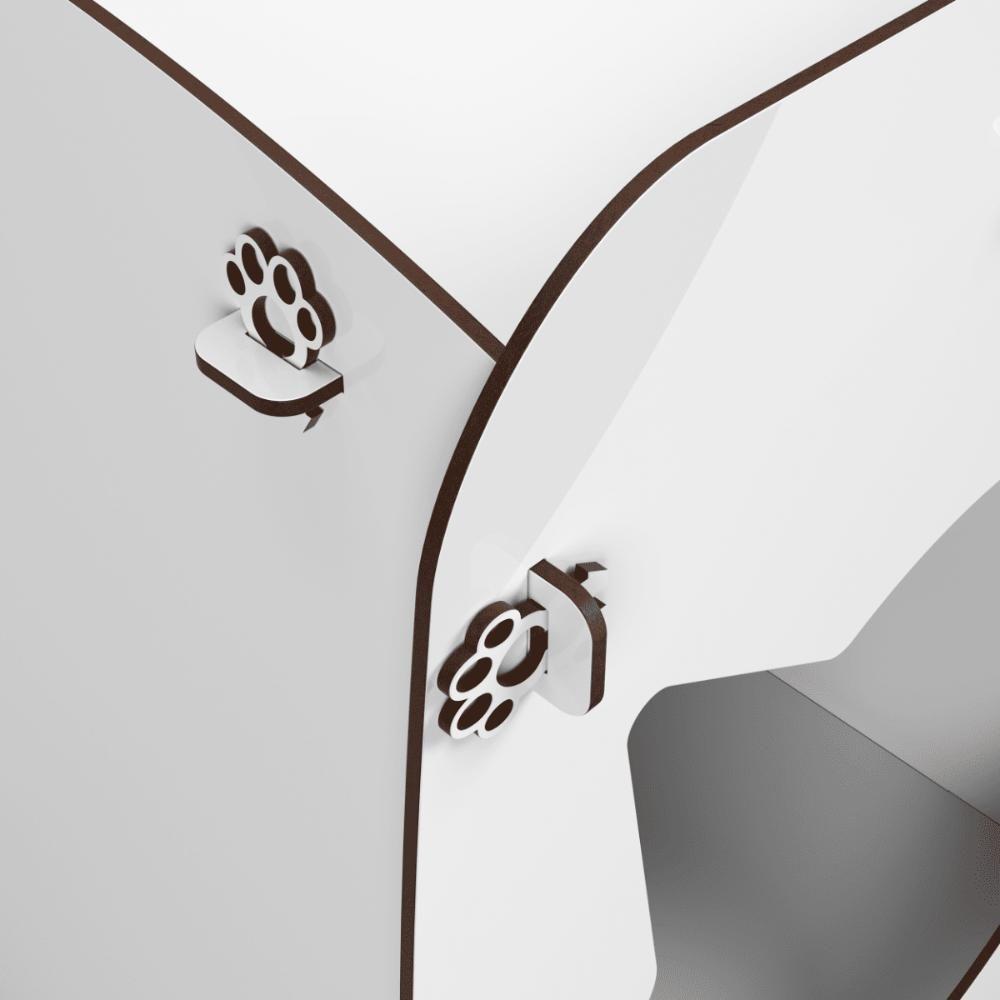 Mesa De Cabeceira Casinha Pet Gato Cat Branco - 2