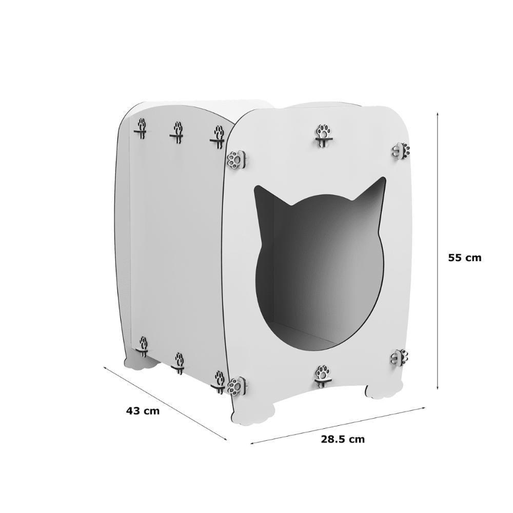 Mesa De Cabeceira Casinha Pet Gato Cat Malbec - 4