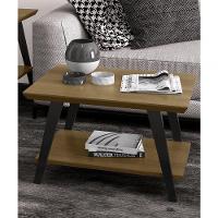 Mesa Centro Caio Freijó Com Pés Madeira Preto - 1