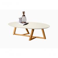 Mesa De Centro Sala De Estar Classic Oval Off White - 3