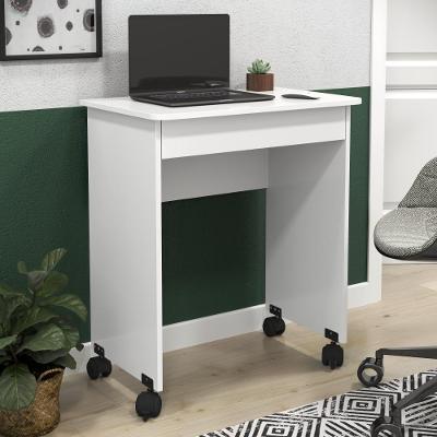 Mesa Escrivaninha Compact Not 0 e 70 1 Gaveta em MDP MDF 68 cm Branco para Computador