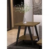 Mesa Lateral Caio Freijo Com Pés Em Madeira Preto - 1