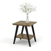 Mesa Lateral Caio Freijo Com Pés Em Madeira Preto - 2