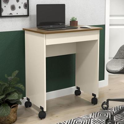 Mesa Escrivaninha Compact Not 0 e 70 com Gaveta em MDF 68cm Amadeirado para Computador