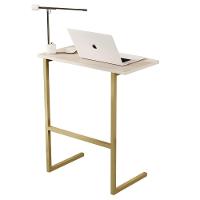 Mesa P/notebook Thor Mdp Pérola Pés Ferro Dourado - 2