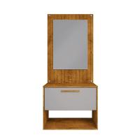 Conjunto Gabinete C/ Espelheira Para Banheiro Orion Naturalle/off-white - 7