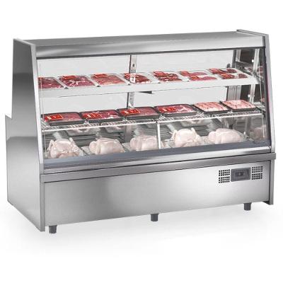Balcão De Frios E Avícola Aquecido Grta200a Gelopar Expositor De Carnes Inox 2mt 220v