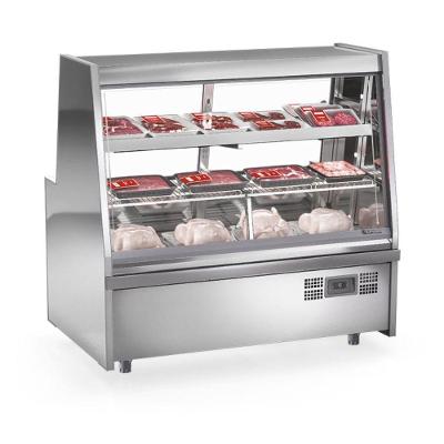 Balcão De Frios E Avícola Aquecido Grta150a Gelopar Expositor De Carnes 1,5mt Inox 220v