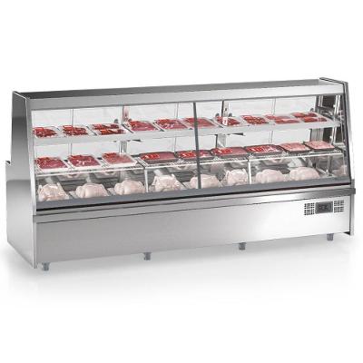 Balcão De Frios E Avícola Aquecidos Grta300a Gelopar Expositor De Carnes Inox 3mt 220v
