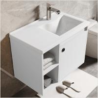 Conj Gabinete C/ Espelheira E Cuba Para Banheiro Adonis Branco - 3