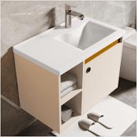 Conj Gabinete C/ Espelheira E Cuba Para Banheiro Adonis Perola Com Nature - 2