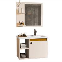 Conj Gabinete C/ Espelheira E Cuba Para Banheiro Adonis Perola Com Nature - 3