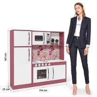 Cozinha Infantil HelenacomFogão Forno E Armários Branco-rosa - 3