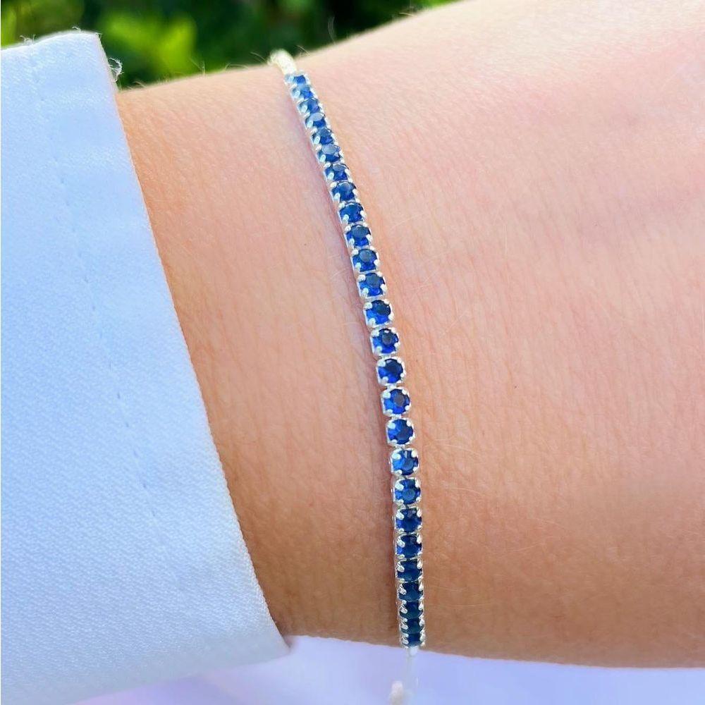 Pulseira Riviera Em Prata 925 Com Zircônias - 2