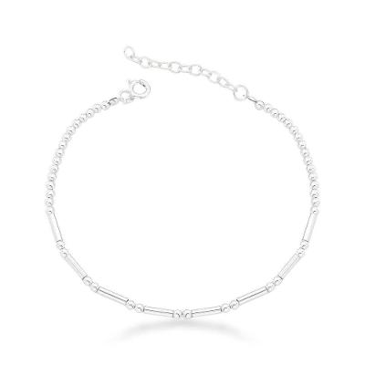 Pulseira Atraktiva Feminina Bolas Prata 925