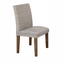 Conjunto Sala De Jantar Mesa Chocolate Com Linho Cinza 90 Tampo De Vidro E 4 Cadeiras - 10