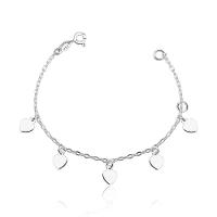 Pulseira Infantil Coraçõezinhos Prata 925 - 1