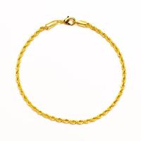 Pulseira Cordão Baiano 2mm Banhado A Ouro 18k - 1