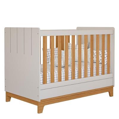 Berço Mini Cama Biscoito Off White/nature - Permóbili Baby Off White/nature