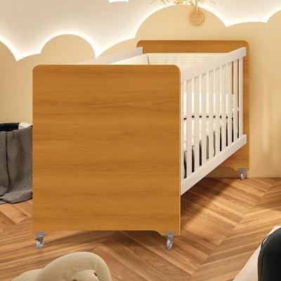 Berço Evolution 4 Em 1 Areia Fosco/savana Com Colchão Baby Physical - Reller Móveis Areia Fosco/savana