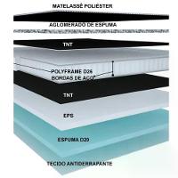 Conjunto Box Colchão+base Pérola Negra Molas Ensacadas Gazin 138x188x71 - 4