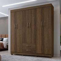 Roupeiro Copacabana Imbuia Com 6 Portas S/espelho Benetil Móveis Imbuia - 1