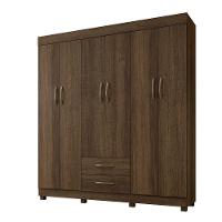 Roupeiro Copacabana Imbuia Com 6 Portas S/espelho Benetil Móveis Imbuia - 3