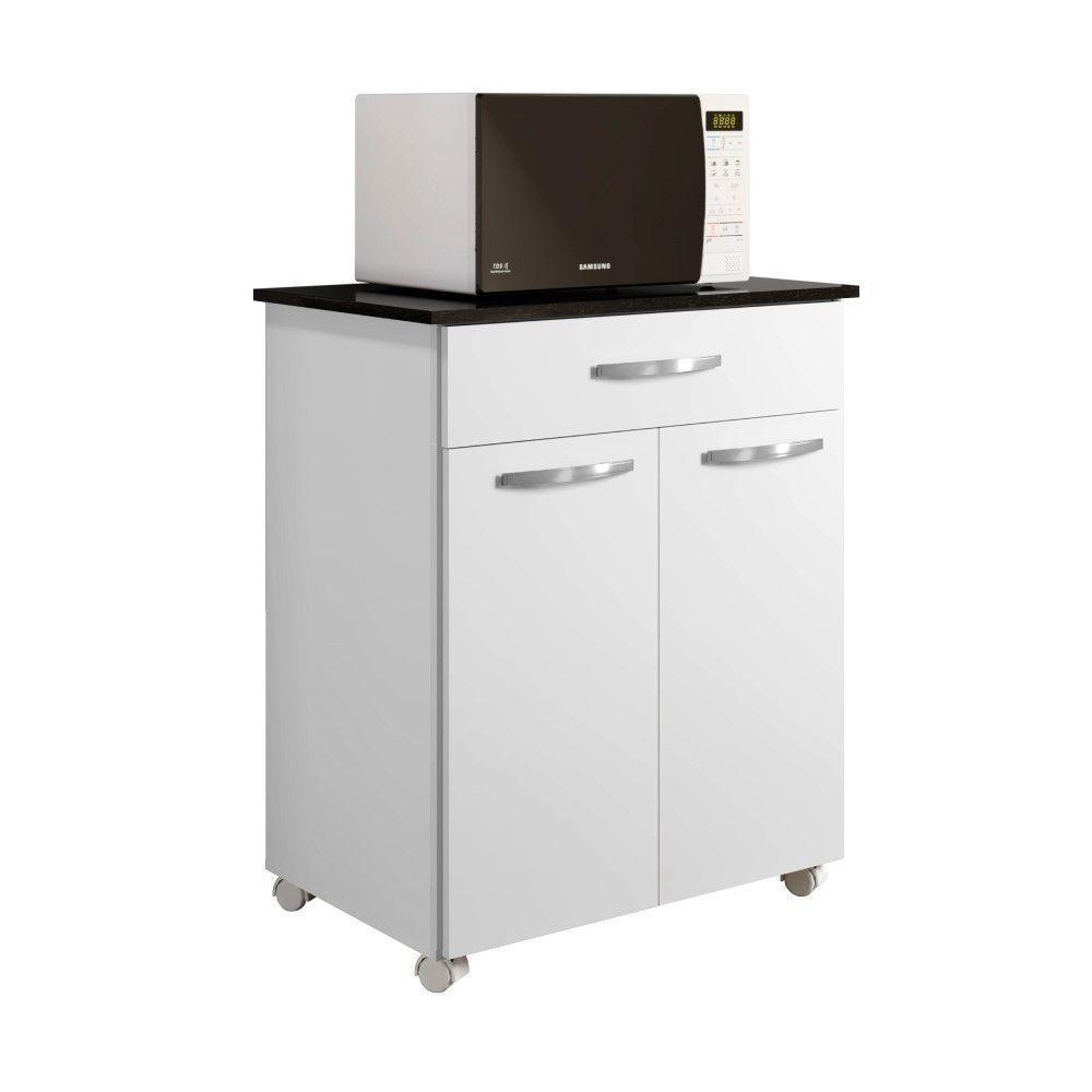 Balcão De Cozinha Girassol Branco 2 Portas 1 Gaveta Kaiki Móveis - 1