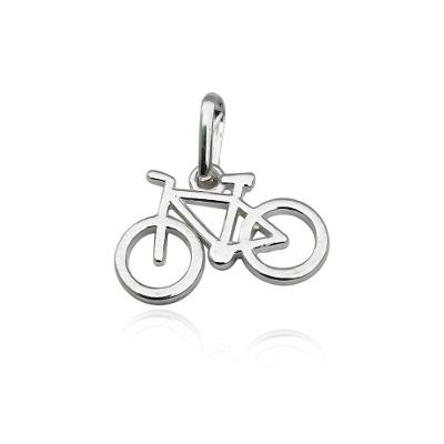Pingente Bicicleta Lisa Prata 925