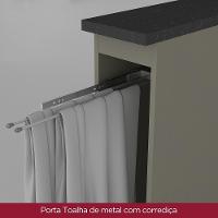 Kit Ilha Gourmet Connect Com Balcões 60cm E Porta Toalha Duna-cristal Móveis Henn Duna-cristal - 3