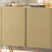 Balcão Buffet Benvenuto 2 Portas Off White-champanhe Hb Móveis Off White-champanhe