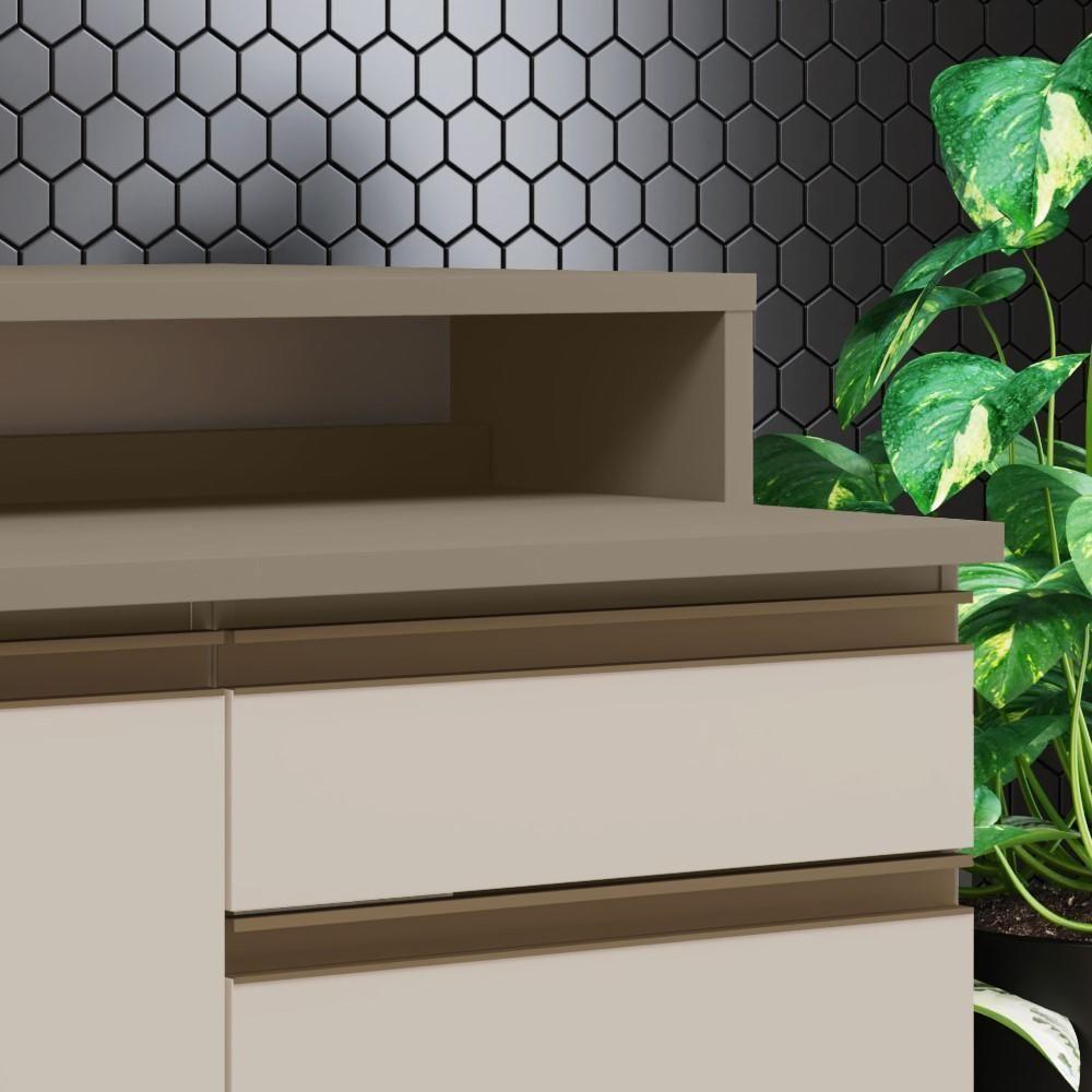 Kit Ilha Gourmet Connect Com Balcões 80cm E 60cm Duna-cristal Móveis Henn Duna-cristal - 3