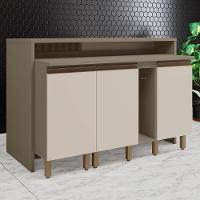 Kit Ilha Gourmet Connect Com Balcões 40cm E Porta Toalha Duna-cristal Móveis Henn Duna-cristal - 2