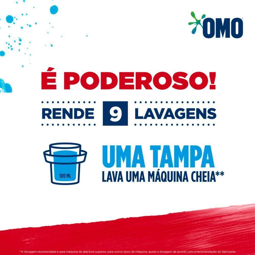 Lava Roupa Omo Sabão Líquido Refil Lavagem Perfeita 900ml - 3