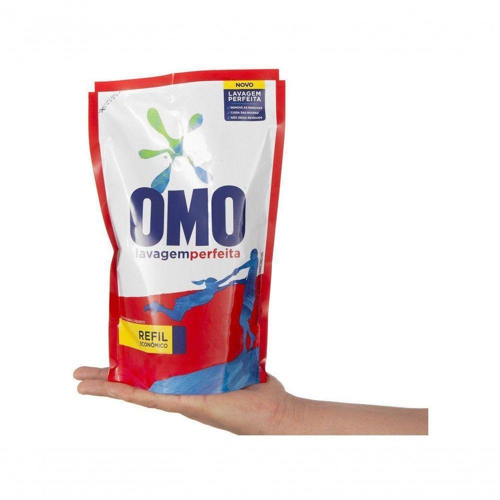 Lava Roupa Omo Sabão Líquido Refil Lavagem Perfeita 900ml - 5