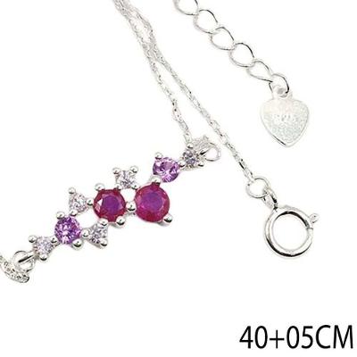 Colar Minimalisa Cravejado Feminio Prata 925