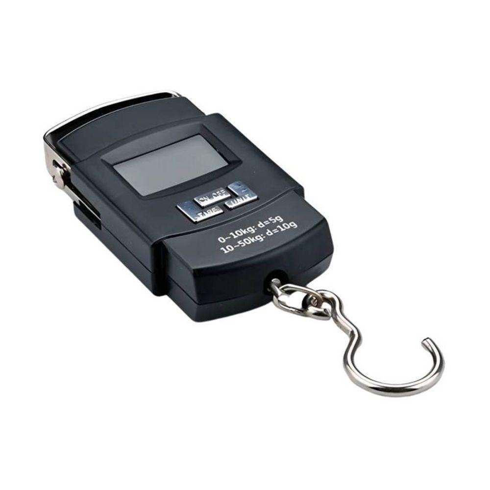 Balança Portátil Preta De Mão Display Digital Até 50 Kilos - 1