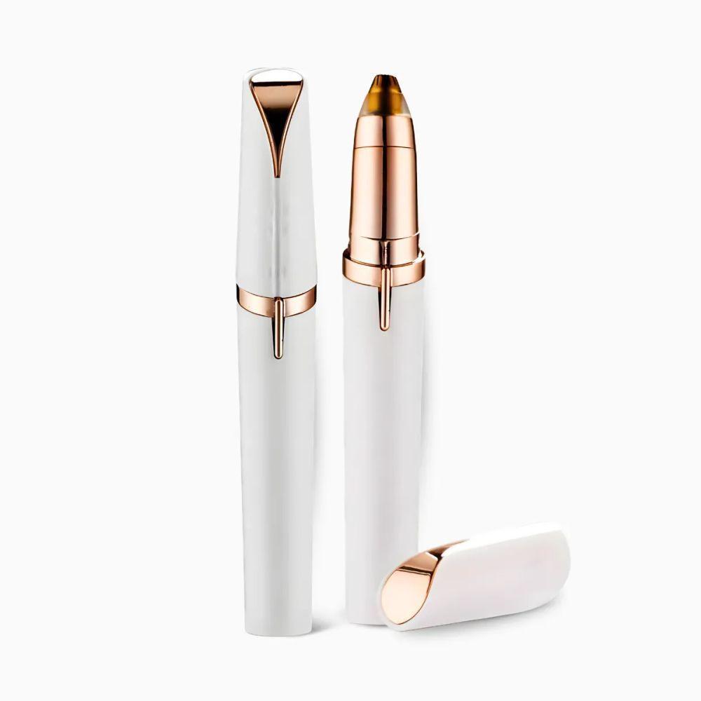 Caneta Depiladora Branca Recarregável Para Sobrancelhas Usb - 1