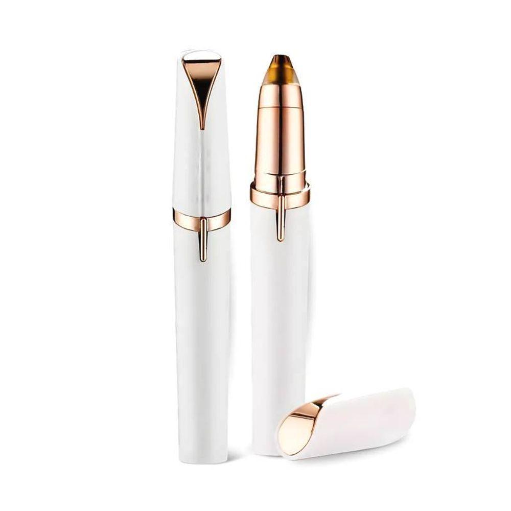 Caneta Depiladora Branca Recarregável Para Sobrancelhas Usb - 10