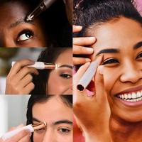 Caneta Depiladora Branca Recarregável Para Sobrancelhas Usb