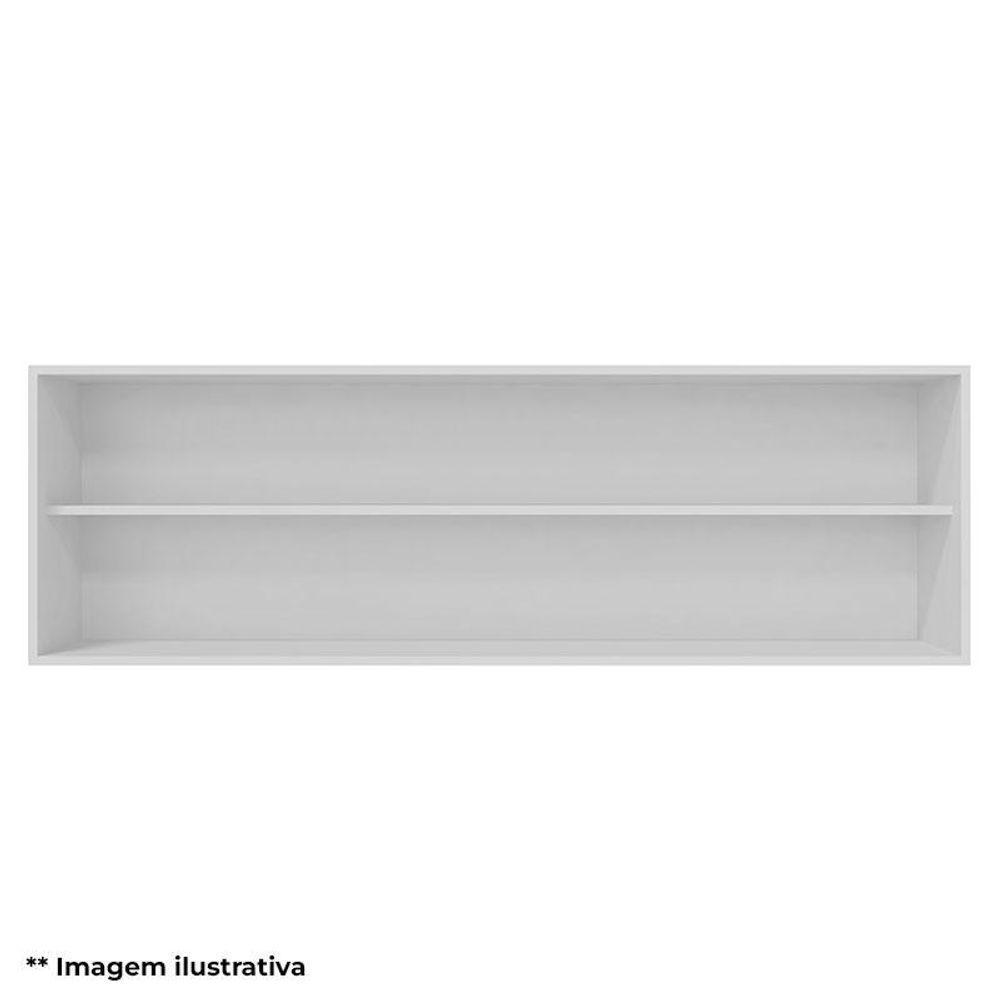 Balcão De Pia Gabriela 150cm E Armário Aéreo Andréia Amêndoa Branco - Ajl - 5