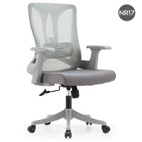 Cadeira Escritório Nr-17 Giratória Diretor Blm768d Blume Tela Mesh Cinza Base Rodizio Nylon - 2