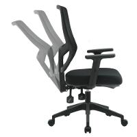 Cadeira Escritório Nr-17 Londres Diretor C/ Braços Fratini Encosto Tela Mesh Preta Base Rodízio