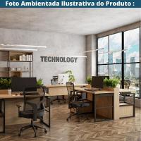 Cadeira Escritório Nr-17 Londres Diretor C/ Braços Fratini Encosto Tela Mesh Preta Base Rodízio - 6