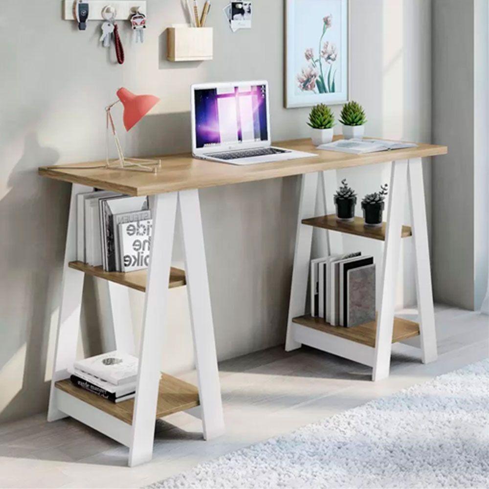 Escrivaninha Vigor Candian Noronha Com Branco Jcm Noronha Com Branco - 1