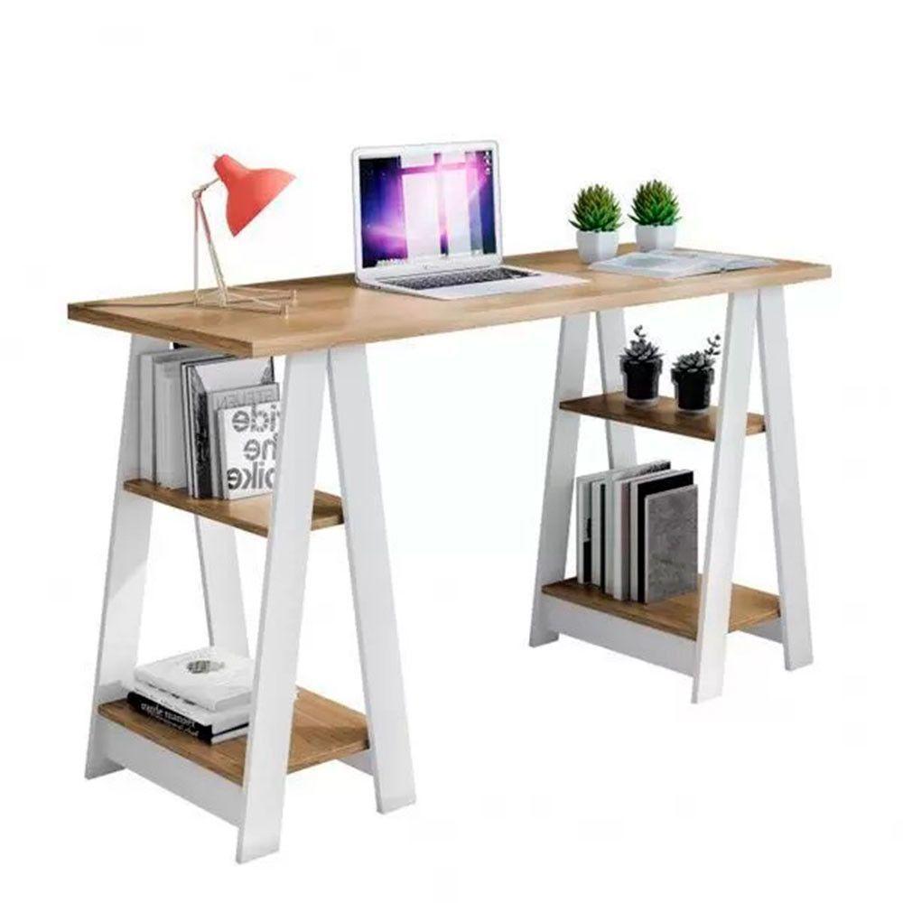 Escrivaninha Vigor Candian Noronha Com Branco Jcm Noronha Com Branco - 2