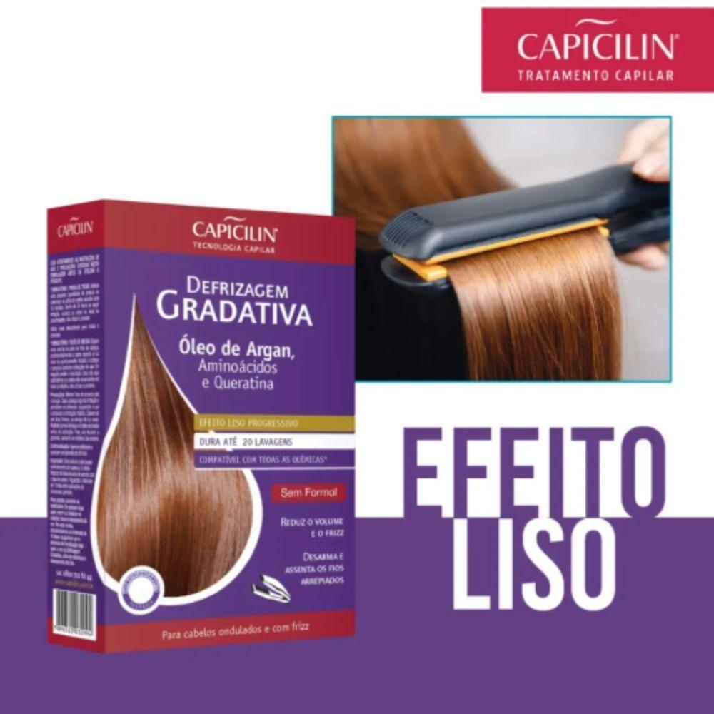 Kit Defrizante Gradativa Capicilin óleo De Argan 190ml - 2