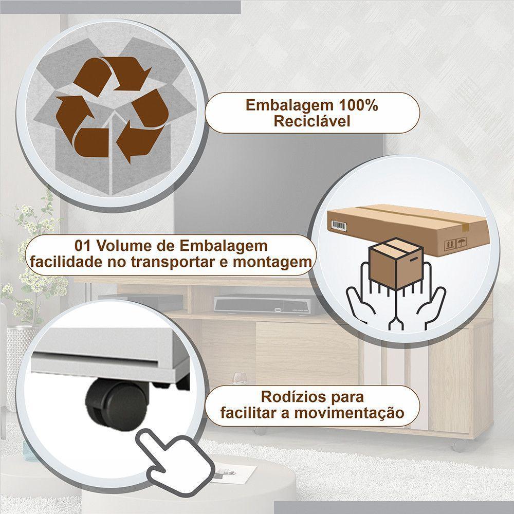 Rack Atraente Candian Jcm Movelaria Cinamomo Com Off White - 2