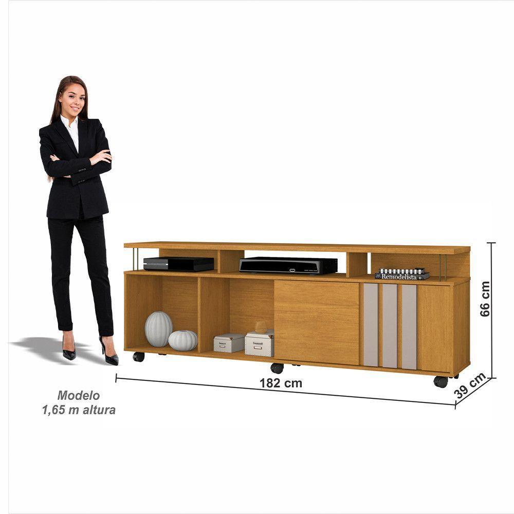 Rack Atraente Candian Jcm Movelaria Cinamomo Com Off White - 5